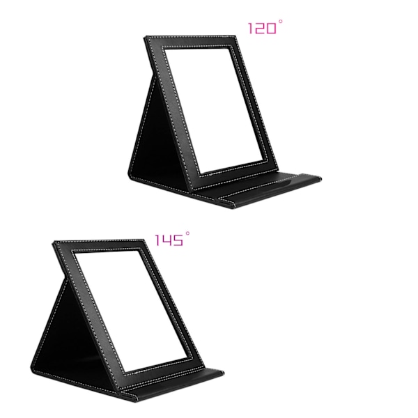 Bärbar Resespegel Klar HD, Vikbar Ultratunn Sminkspegel med Justerbart Ställ, Hållbar Design för Camping, Hem