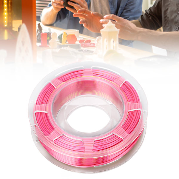 1.75mm PLA Filament Bundle Guld Röd Dubbelfärg Koextrudering Filament 3D-Utskriftsmaterial 200g 30‑45mm/s