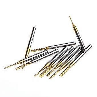 10 stk. 1/8'' 0,8-3,175 mm PCB bor bits graveringsfræser roterende CNC endefraessæt