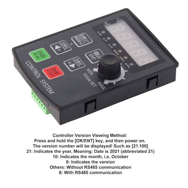 Motorrörelse Styrmodul Stepper Servo 5-siffrig Display Gräns Kommunikation DC 12‑24V