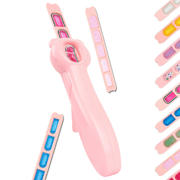 Børne Manicure Sæt Negle DIY Manicure Makeup Leg-som-om Tryk Negle Maskine Neglestempel Kunst Sæt Legetøj Gave til Piger
