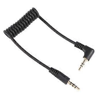 3,5 mm lydkabel - Dobbelt han 3,5 mm TRRS til TRS universalkabel til mikrofoner