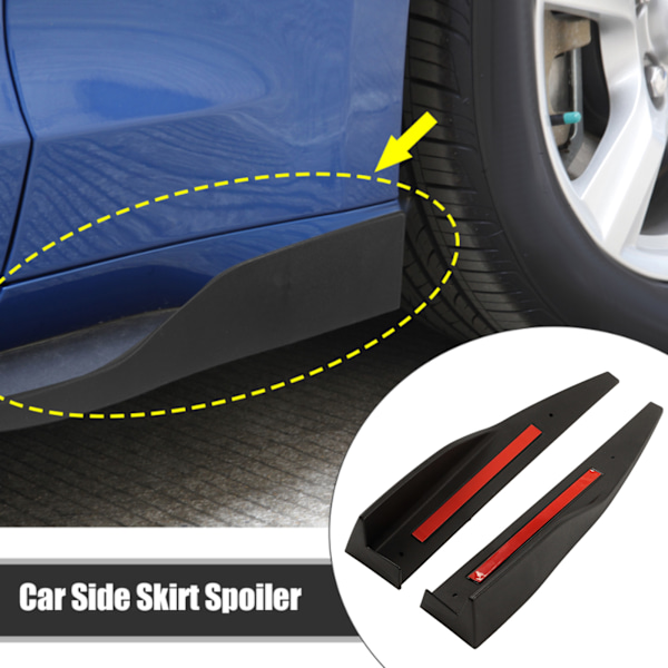 2 st Sidoskjort Spoiler Vänster Höger Vingpanel Karosseri Kit Ersättning för Ford Mustang Roush 2015‑2019