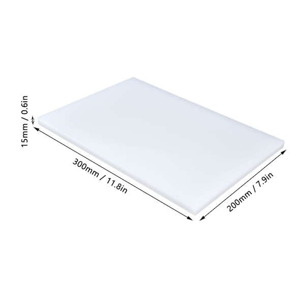 DIY Lærhåndverk Stansehammer Pute Hvit Plast Kutte Stempling Beskyttelsesplate 300x200x15mm