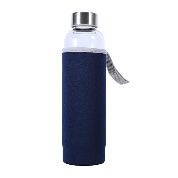 550 ml:n vesilasipullo urheiluun ja matkalle, teesuodattimella ja kannella, tummansininen