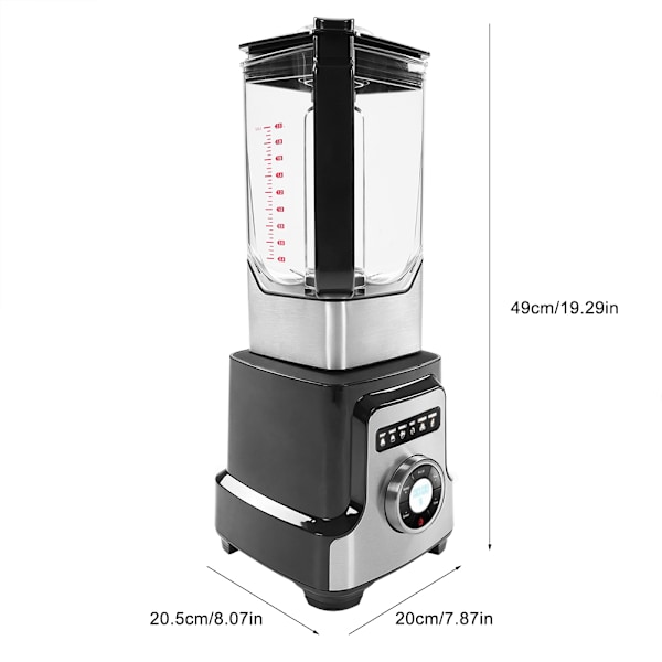 2200W Elektronisk Kommerciel Blender Madprocessor Mixer Smoothie Juicer UK