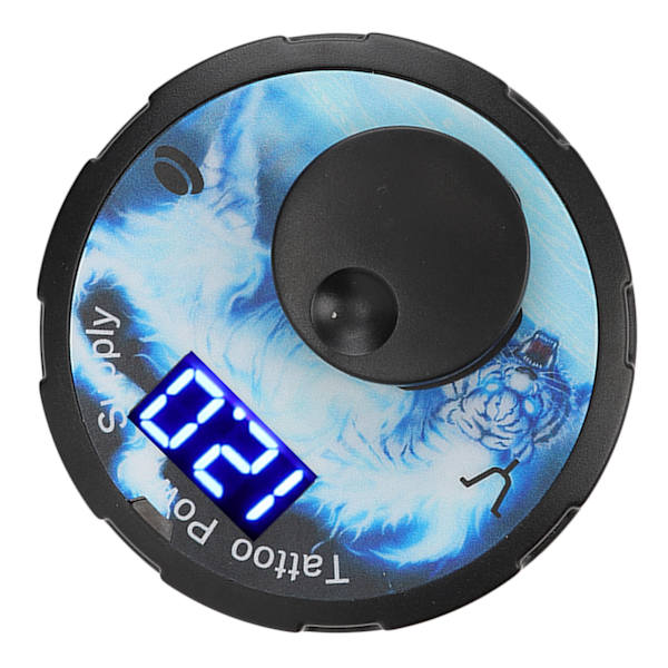 Tatuageffekt 3‑12V Justerbar LED-display Blå Digital Tatuageffekt 100‑240V EU-kontakt