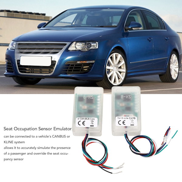 2 kpl Istuimen Vapauden Anturi Emulatori Auton Matto Anturi Emulatori OBD2 Diagnostiikkatyökalu Yleinen Sopivuus CANBUS KLINE Järjestelmän Autoille