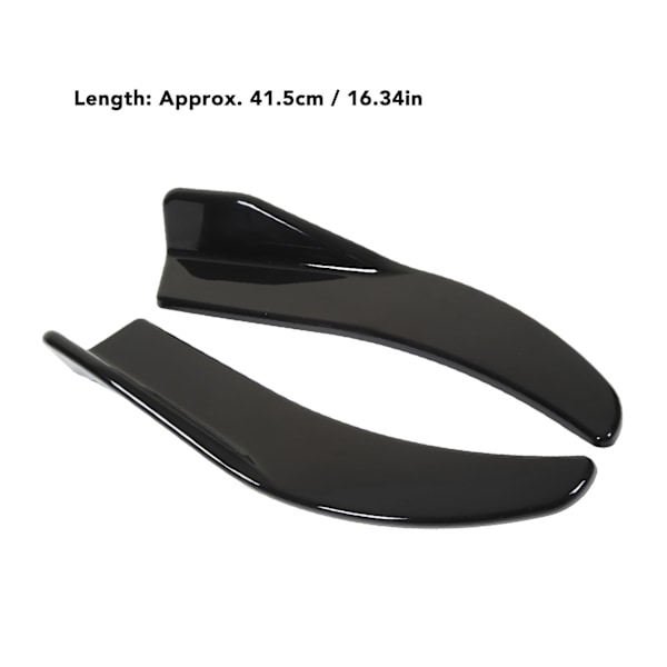 2 stk. Bagagerums Spoiler 41,5 cm Reducer Vindmodstand Bagagerums Spoiler Universal til Biler Glans Sort