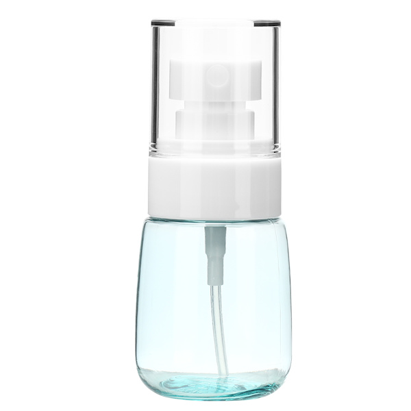 U-muotoinen suihkepullo paksu pohja erittäin hienojakoinen sumu kosmetiikkapullo 30ml (Läpinäkyvä sininen)