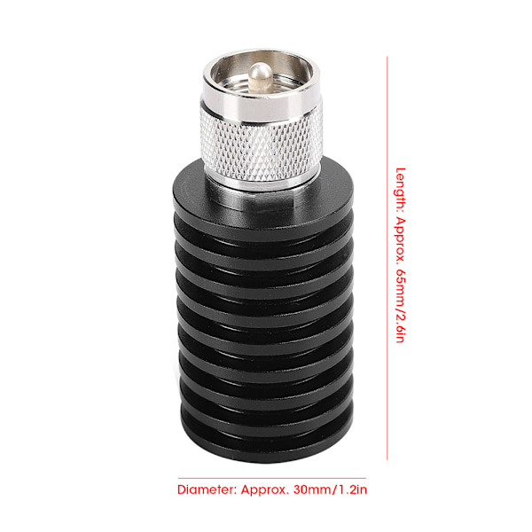 Dummy Load of Antenna DL&#8209;30A DC&#8209;1GHz 15W 50Ohm Coaxial Terminators 2&#8209;Way Radio for Testing(M Connector )