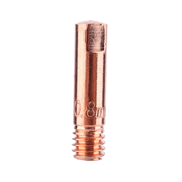 10 stk. MB-15AK MIG MAG M6 0,8 mm/1,0 mm Metal Svejsbrænder Kontaktspidser Høj kvalitet
