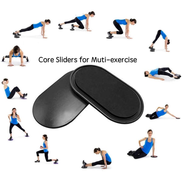 Harjoitusliukukiekkoja, Sport Core Sliders -harjoituksia matolla
