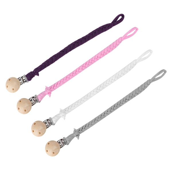 4 stk. DIY Baby Sutteholder Kæde Rustfrit Stål Andenæb Anti-tab Klip