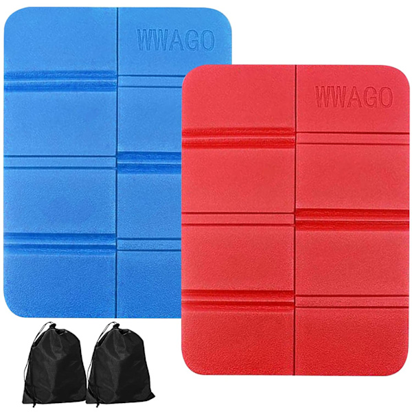 Set med 2 thermal sittdynor, fällbara utomhus, sittdyna, utomhussittmatta för barn, vattentät lekplatsmatta, vandringsjakttillbehör,