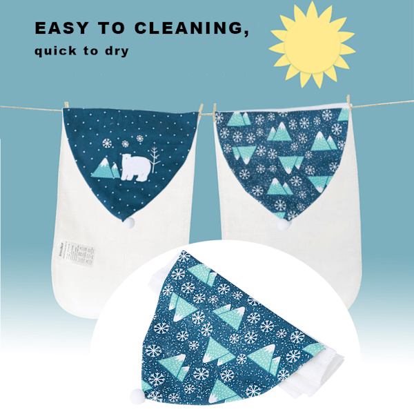 2-pack Baby Absorberande Svetthandduk 6 Lager Gasväv Mjuk Andningsbar Baby Rygg Handduk #1