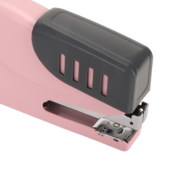 Häftapparat för kontor Ergonomisk 20 arks kapacitet Lättanvänd skrivbordshäftapparat Metallhäftapparat med halkskydd för studenter Rosa
