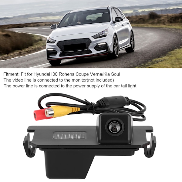 Bakkamera för bil Digital CCD Videokamera Passar för Hyundai I30 Rohens Coupe Verna/Kia Soul