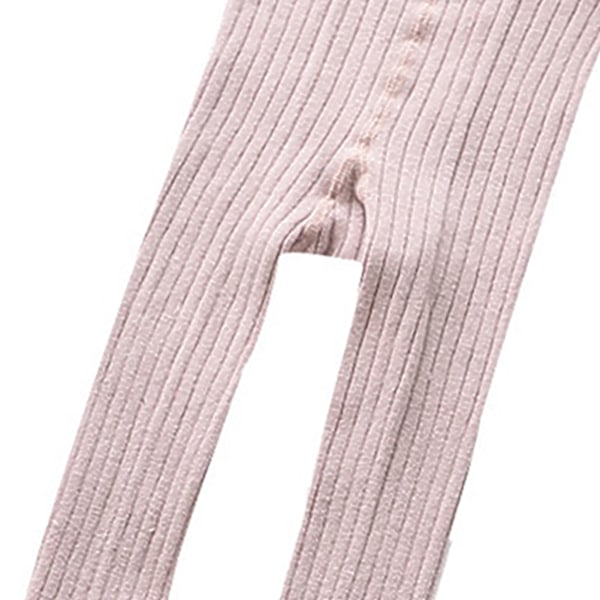 Flickleggings Strumpbyxor Varma Supermjuka Andningsbara Flickstrumpbyxor med Rosettdekor för Vår Höst Rosa XL (Rekommenderas 115‑125cm /