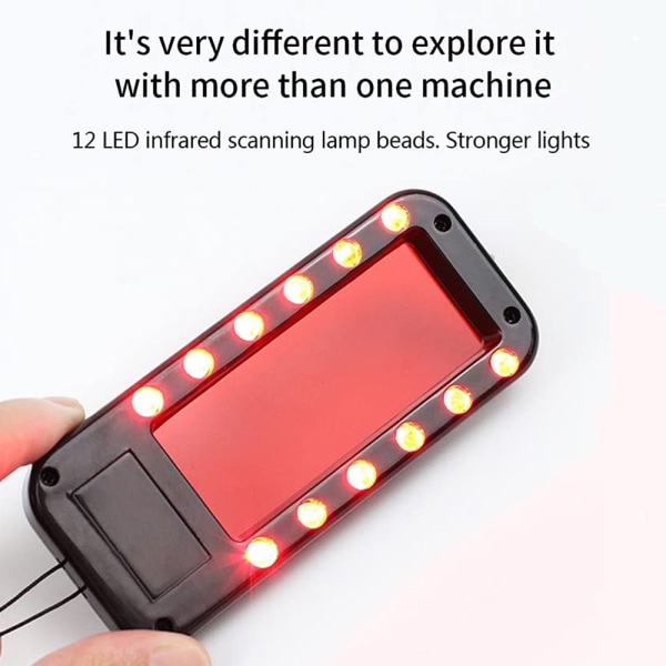 Piilokameran ilmaisin - Anti Spy Finder Suuri infrapunakatselulaite ja 12 erittäin kirkasta punaista LEDiä. Turvallisuus ja yksityisyys hotelleille, kylpyhuoneille