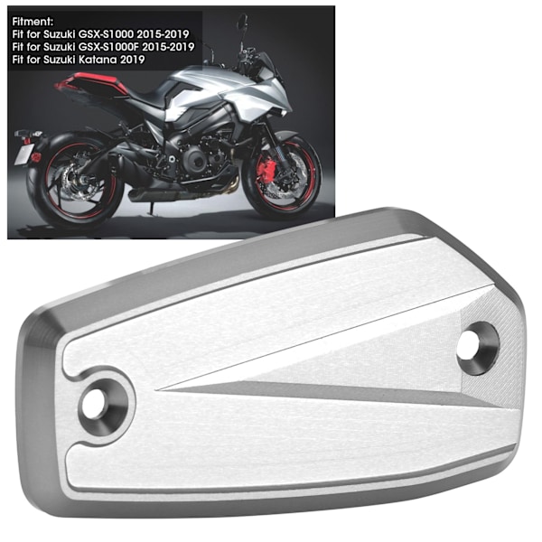 Forreste Bremsvæskebeholderdæksel til Suzuki Katana GSX-S1000/GSX-S1000F (Grå)