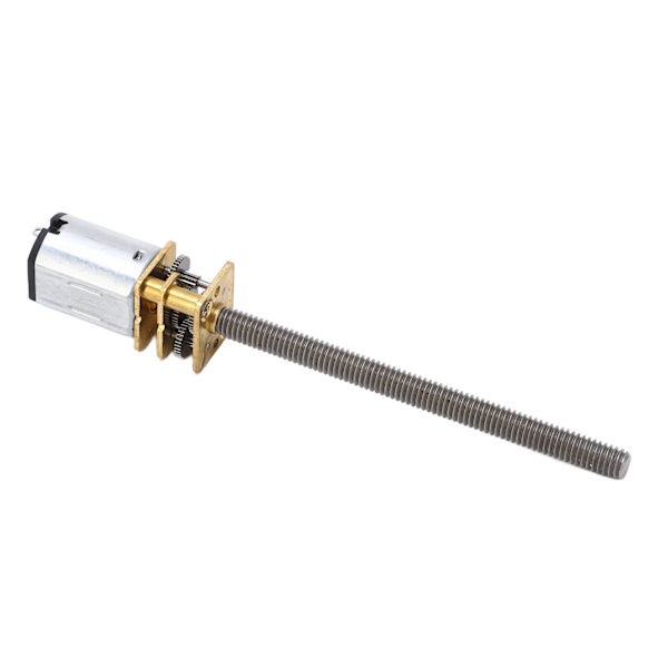 Mikro Elektrisk Girkasse Motor Høy Dreiemoment DC6V 60RPM Lang Utgangsaksel M4x55 Gjenget Stang