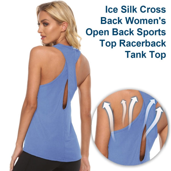 Naisten Ice Silk Cross Back -urheiluliivi