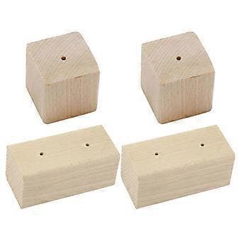 4 stk. Blomsterbase for baking, blomsterspikerbase, blomsterspikerstativ for kakecupcakes