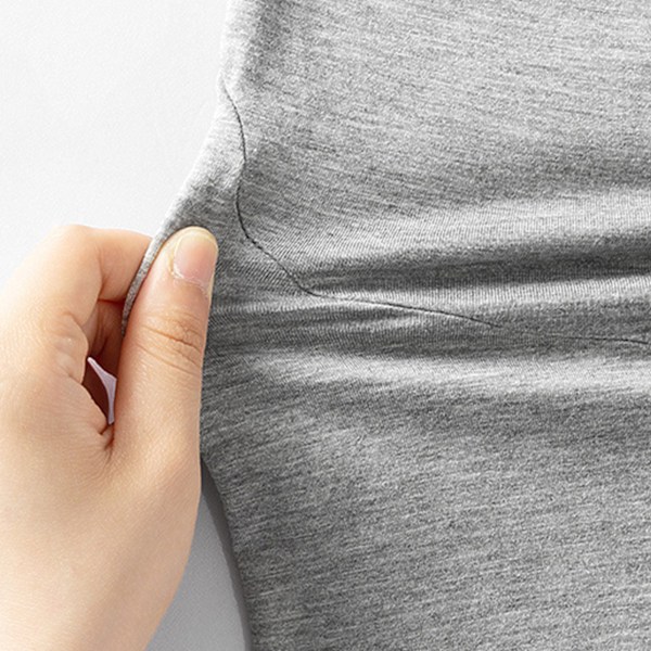 Maternity Shorts med Hög Elasticitet Justerbart Midjebälte Graviditets Shorts för Lounge Sport Yoga Grå L