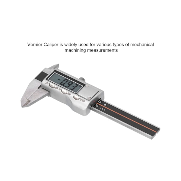 Vernier-mitta 0‑50mm Kannettava Mini Digitaalinen Kulutuskestävä Ruostumaton Teollisuusmittausväline