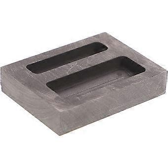 Grafittform Ingotsform Smelting Gullform Støping Ingotsform for Kobber Aluminium (2 Hull)
