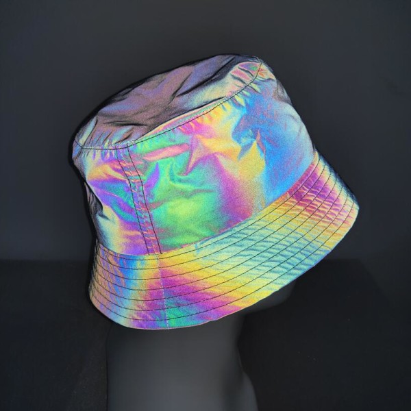 Unisex Fashion Reflekterande fiskarehatt Hologram Klättring Bucke