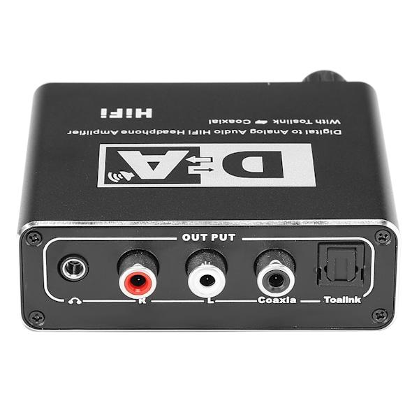 Digital till Analog Ljudkonverterare RCA 3,5 mm Jack Koaxial Optisk Kabeladapter Dekoder