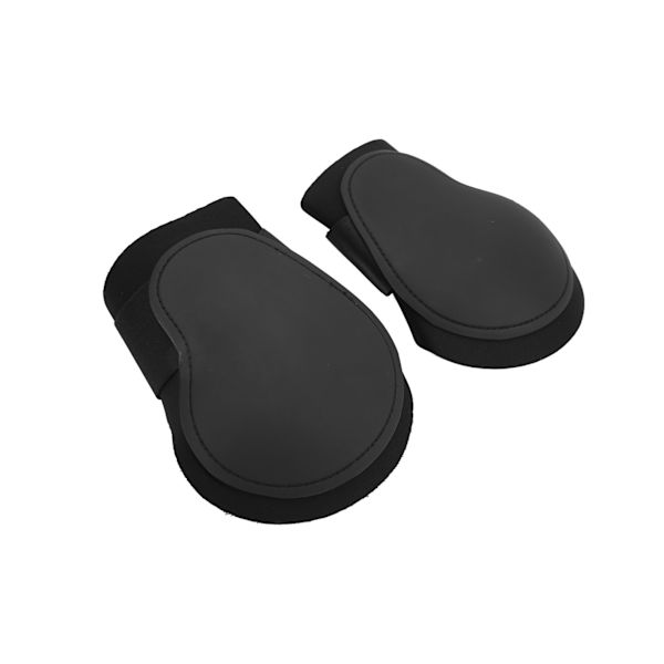 4 st Hästbenskydd Fram- och Bakben PU Häst Senor Skydd med Dämpande Inre Pad Svart Set XL