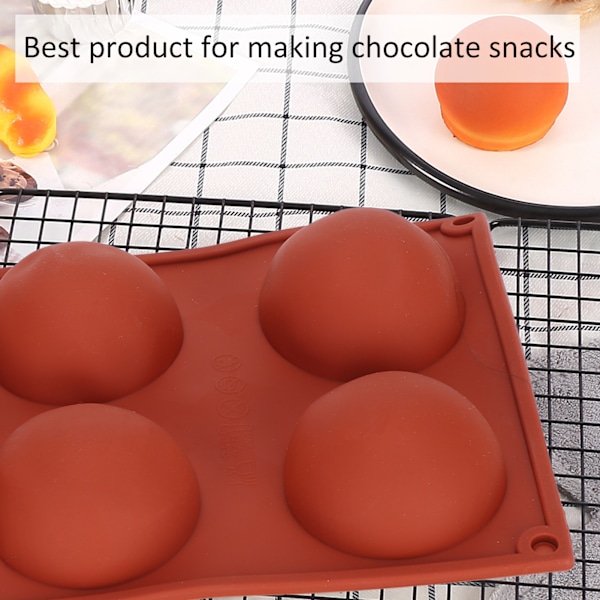 3 st Semi-sfäriska Silikonformar DIY Bakning Gör Varma Chokladkakor Dessert Gelé Kupol Mousse L6 Semi-sfär 58085