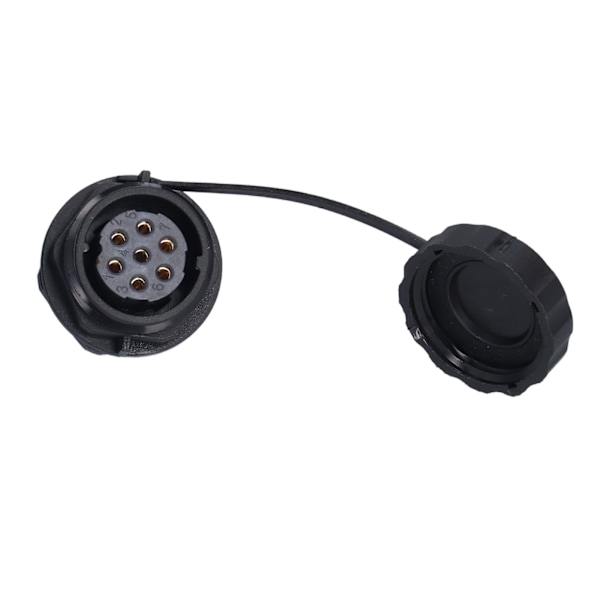Aviationkontakt IP68 Vattentät Kontakt Bakmutter Han/Hona Butt-terminal 380V SP207 Stift