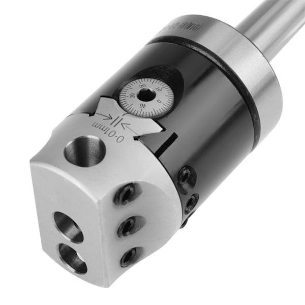 1 Sett Fræsemaskin Tilbehør MT2 M10 F1 -12 50mm Boringhode Med 9 stk 12mm Boringstenger