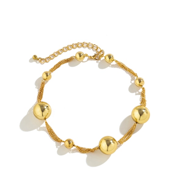 Halsband med Faux Pärlor Trendigt Elegant Innovativt Damhalsband med Pärlor för Bröllopsfest Vardagsbruk 03 Guld 5742 Fri Storlek