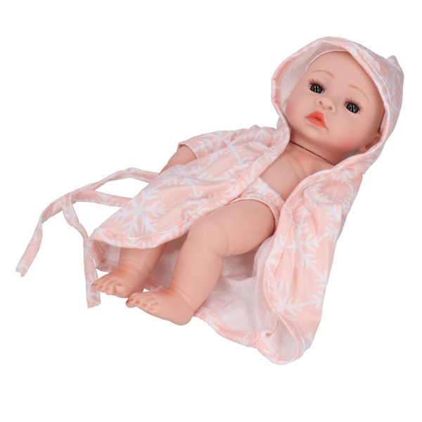 25cm Simuleringsvinylbad Reborn-docka Barn Livsliknande Rollspelsdocka PresentleksakQ10-12