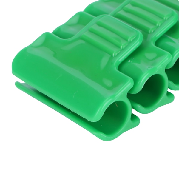 Konvex Grepp För Snabb Fästning, Halkfri Gängdesign Ljus Stark Yta Växthusklämmor, Hållbar Plast Pp Växtskydd Lång Livslängd