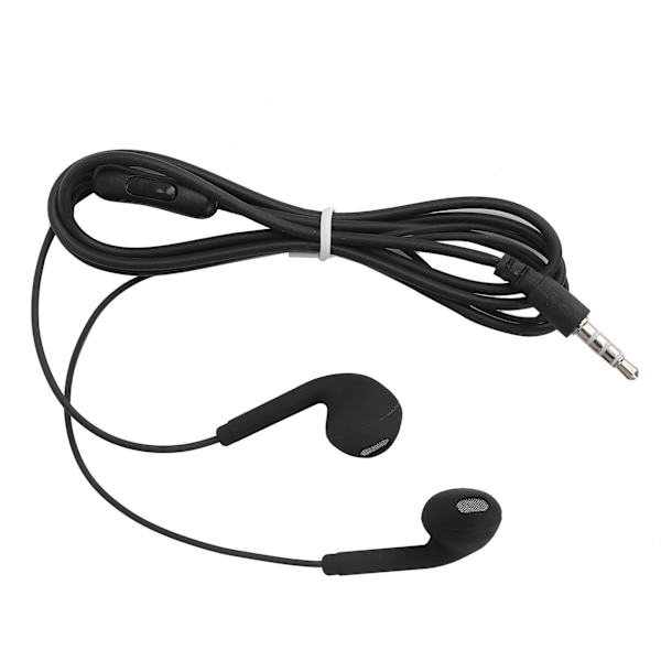 U19 Trådbundna Hörlurar Universal 3.5mm HiFi Musik Hörlurar Trådstyrda för Mobiltelefon (Svart)