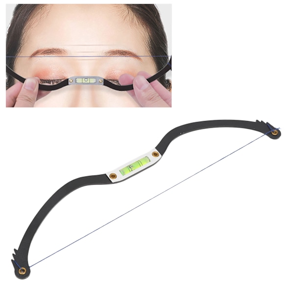 Ögonbrynsmarkeringsskala Semi Permanent 20ml Bläck Noggrann Positionering Ögonbrynskarta Linjal för Salong Hem