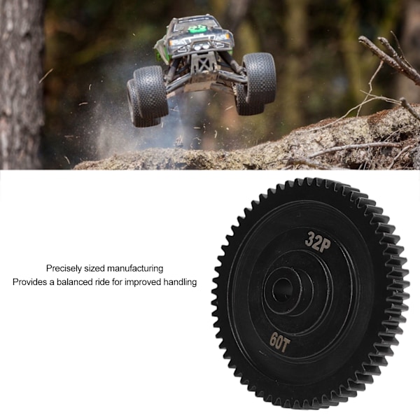 Cylindriskt drev Rostfritt stål 60T 32P RC-drev för SCX10 PRO 1/10 RC Bil Uppgraderingsdelar