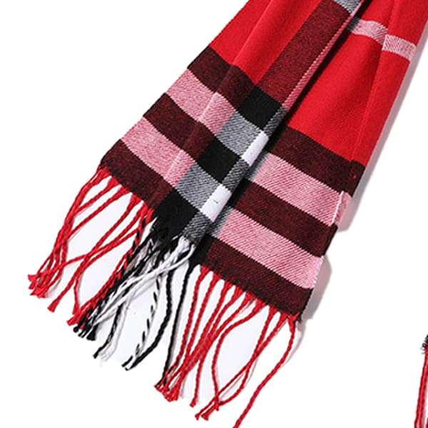 Rutete vinterskjerf for barn style3