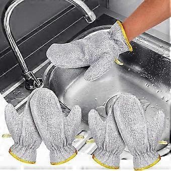 2-pack Multi-Use Disktrasor av Ståltråd, Handskformade och Repfria för Effektiv Våt- och Torrtorkning