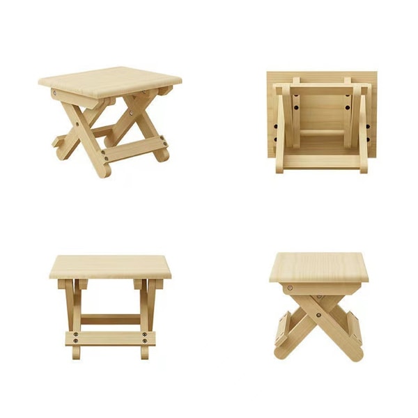 Japanskt hantverk Cypress Badstol för badrumsspa, hopfällbar pall Ergonomiskt fotstöd Högkvalitativ träkonstruktion, portabel design lämplig
