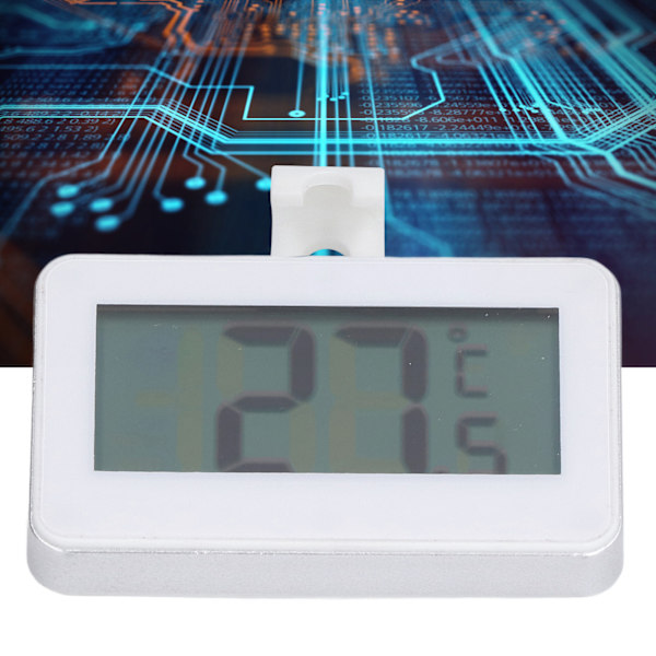 Digitaalinen lämpömittari Mini-näyttö Elektroninen lämpömittari Monitori Sisäänrakennettu akku