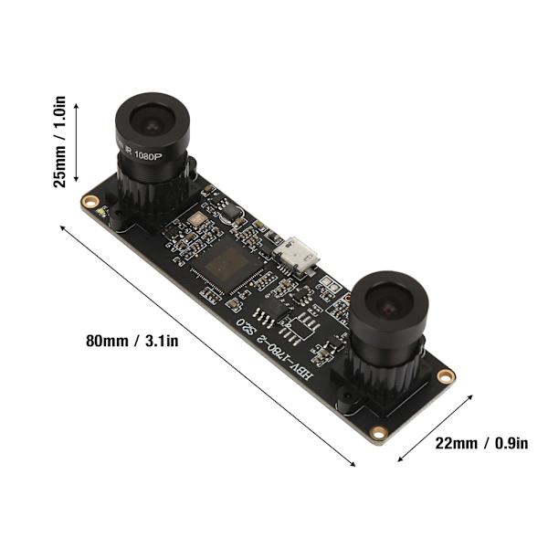 1 Million Pixels 72° Vidvinkel USB Kameramodul med OV9732 Chip