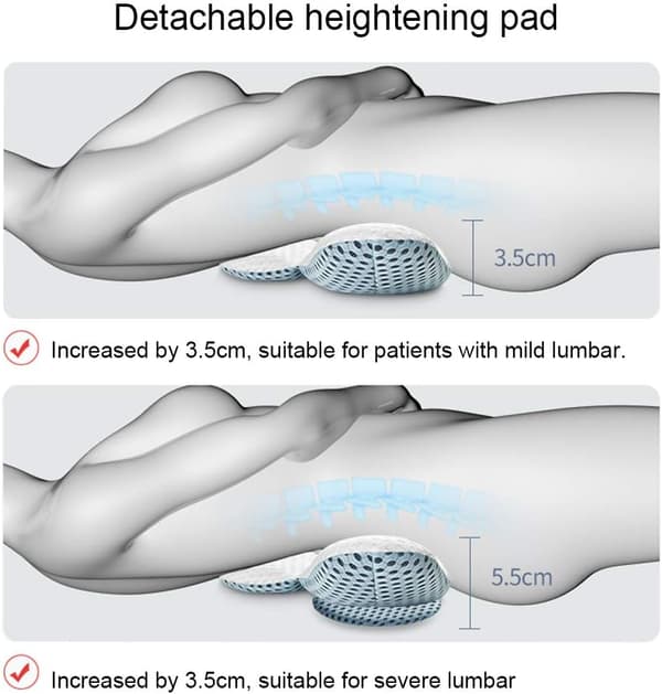 Säädettävä korkeus Memory Foam -ristiseläntukityyny sänkyyn