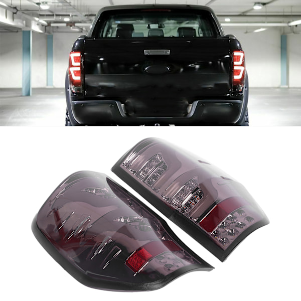 Komplett LED baklykter med blinklys IP67 vanntett passer til Ford Ranger T6 2012-2015 Røykte